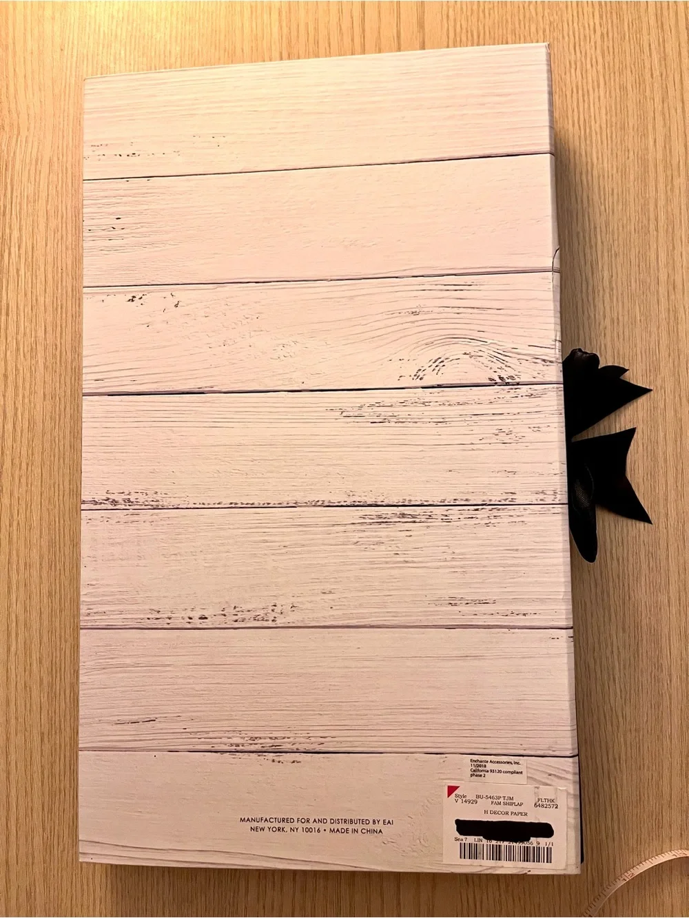Family Photo Album Holds 300 4x6 Shiplap Farmhouse Ribbon Closure